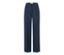 Pantalon en jersey bleu chiné.