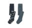 2 collants pour tout petits, bleus - 1x bleu foncé à imprimé intégral de nuages multicolores, 1x bleu ardoise