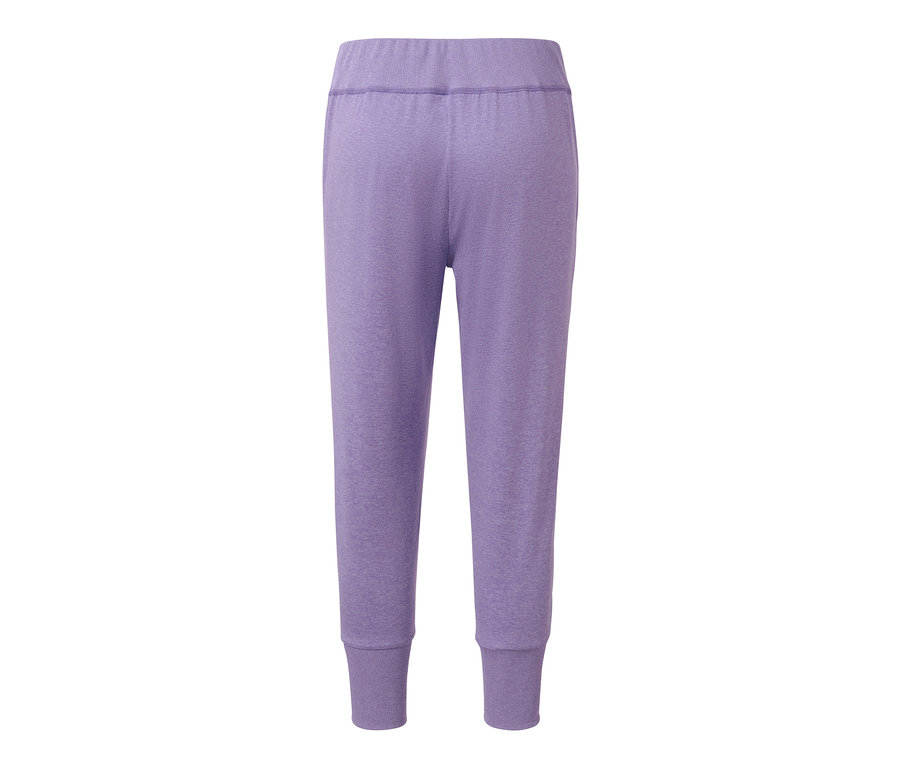 Pantalon de sport 3/4 lilas.