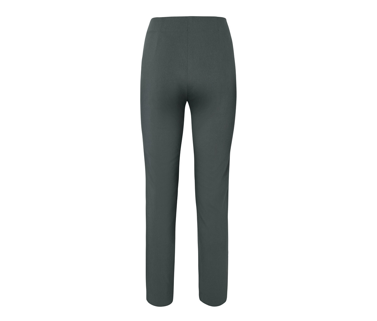 Pantalon stretch vert foncé.