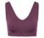 Soutien-gorge de sport prune à col en V.