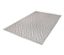 Tapis d’extérieur taupe et gris clair de 165 x 115 cm avec motif à chevrons.