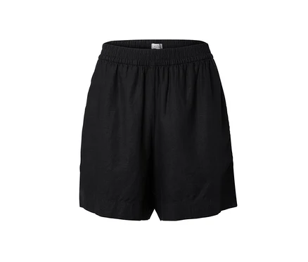 Short en lin noir.