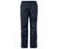 Pantalon imperméable bleu marine avec taille élastique et cordon de serrage.
