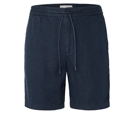 Short bleu marine avec cordon de serrage.