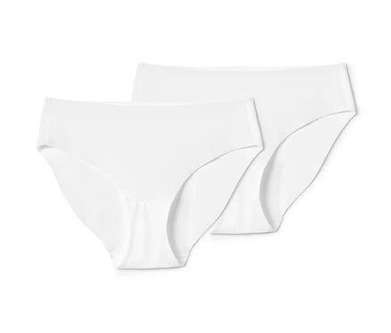 Deux slips blancs Magic Cut.