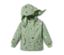 Veste de pluie thermique vert clair avec imprimé de monstres.