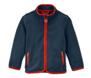 Bleu avec passepoil orange