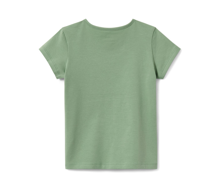 Un t-shirt vert pour enfant (lot de 2) à manches courtes.