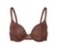 Soutien-gorge à armatures marron.