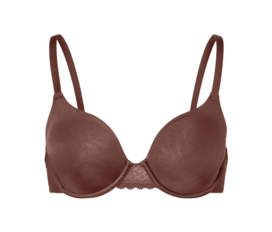 Soutien-gorge à armatures marron.