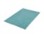 Tapis de bain turquoise en éponge.