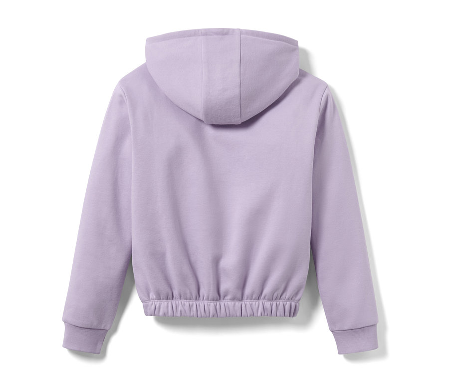 Vue arrière d'un sweat à capuche pour enfant.