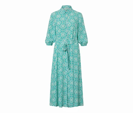 Robe chemisier avec imprimé intégral.