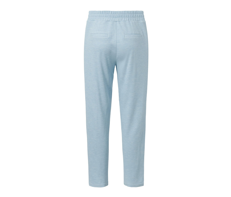 Pantalon de jogging bleu clair avec nervure.