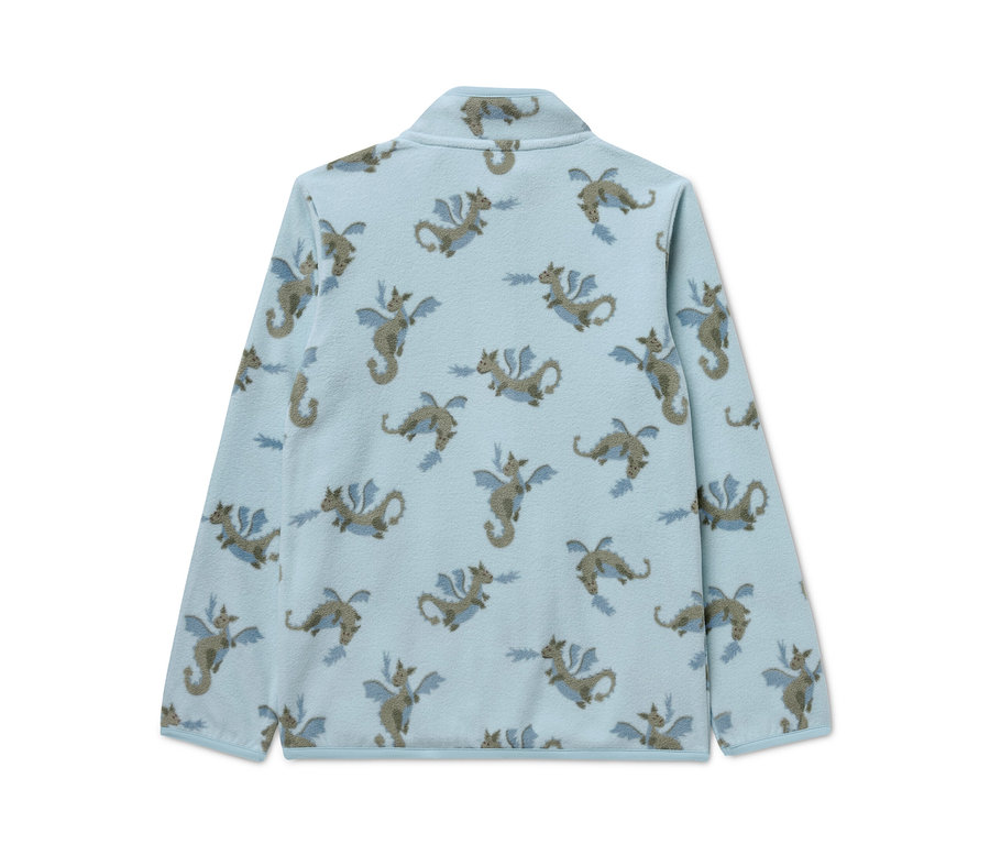 Veste polaire pour enfant avec motif dragon.