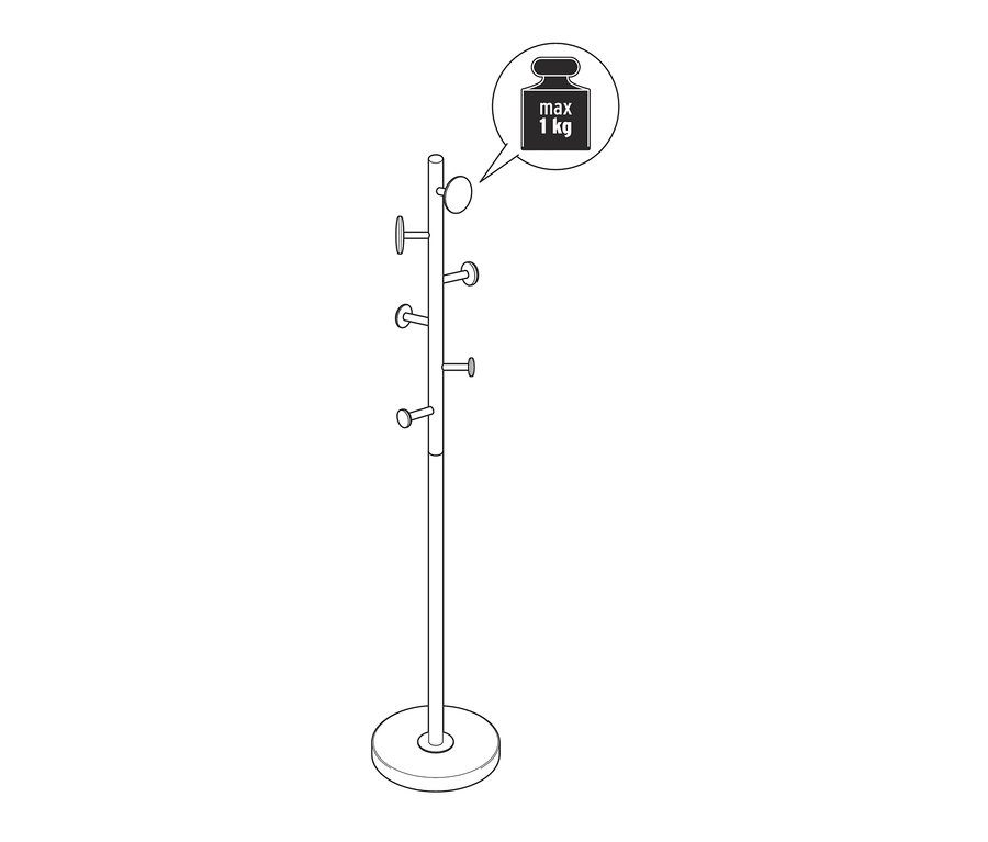 Illustration d'un porte-manteau.