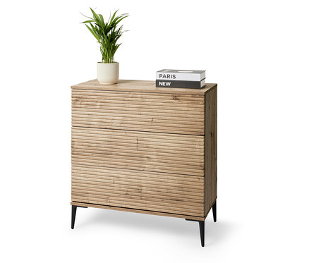 Commode « REET » aspect lamelles