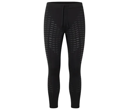 Leggings noirs avec motif géométrique.