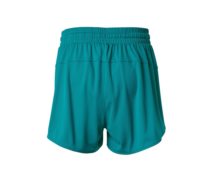 Short fonctionnel turquoise vu de dos.