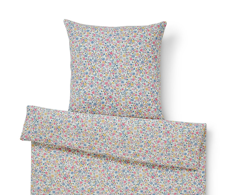 Parure de lit pour enfant en renforcé de taille normale avec un motif floral.