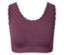 Soutien-gorge de sport violet avec dentelle.