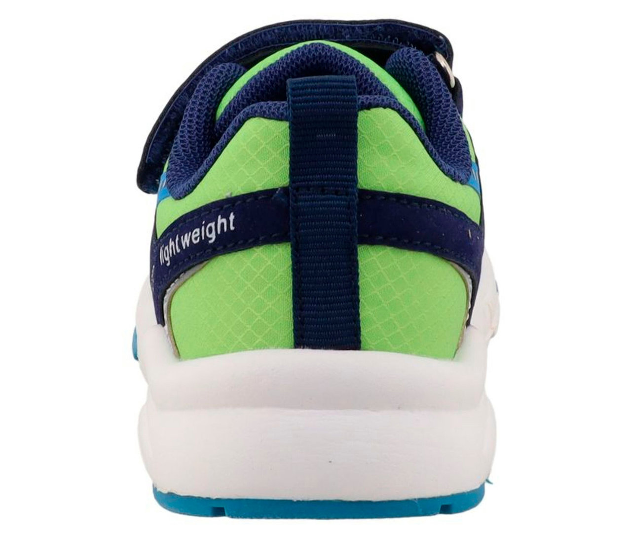 Gros plan sur l'arrière d'une basket bleue LURCHI « Archie ».