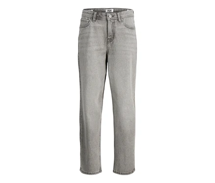 Jean Jack&Jones JJOriginal Chris gris, posé à plat.