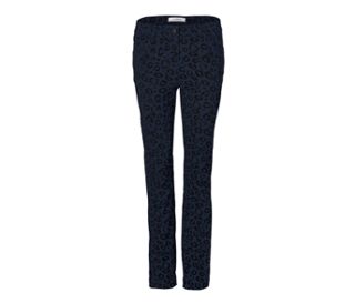 Bleu foncé avec motif léopard