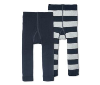 1 bleu foncé, 1 bleu foncé-gris chiné à rayures