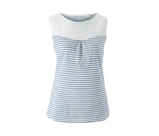 Blanc-bleu à rayures