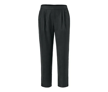 Un pantalon tissé noir.