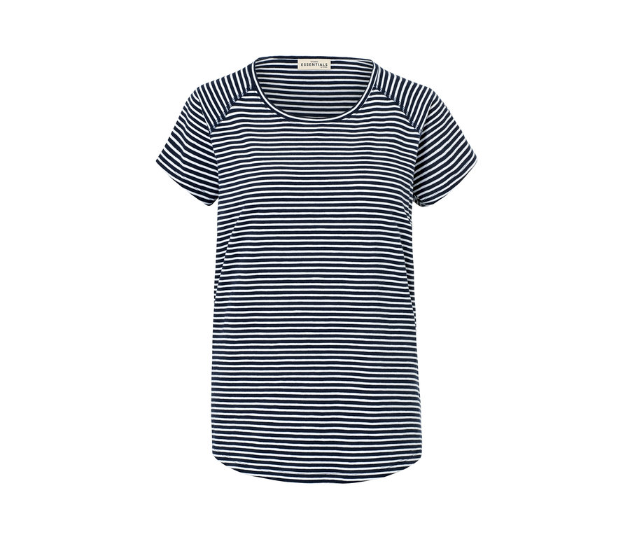 T-shirt à rayures avec des manches courtes.