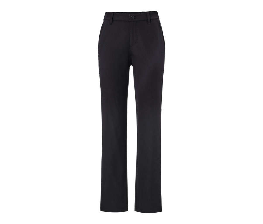 Un pantalon en softshell noir.