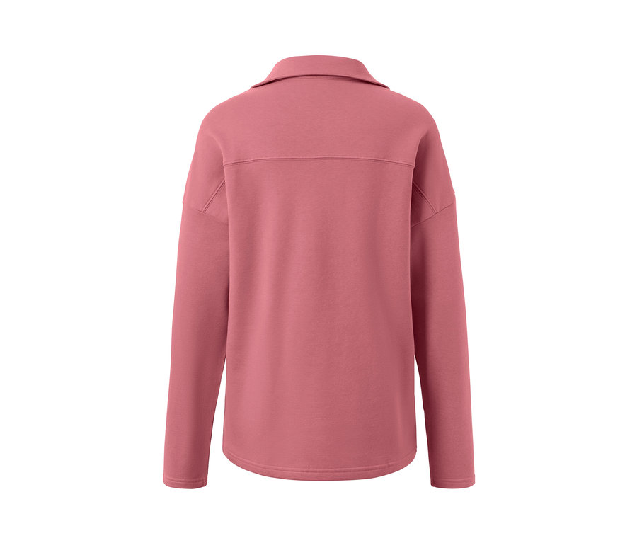 Vue arrière du sweat-shirt d’intérieur bois de rose.