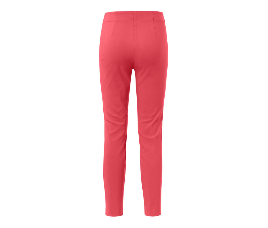 Vue arrière d'un pantalon stretch corail.