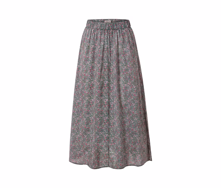 Jupe midi florale.