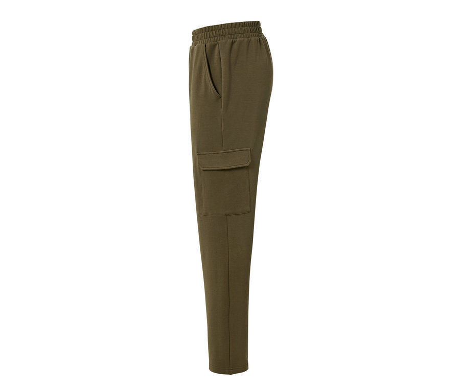 Pantalon de jogging kaki avec poches cargo.