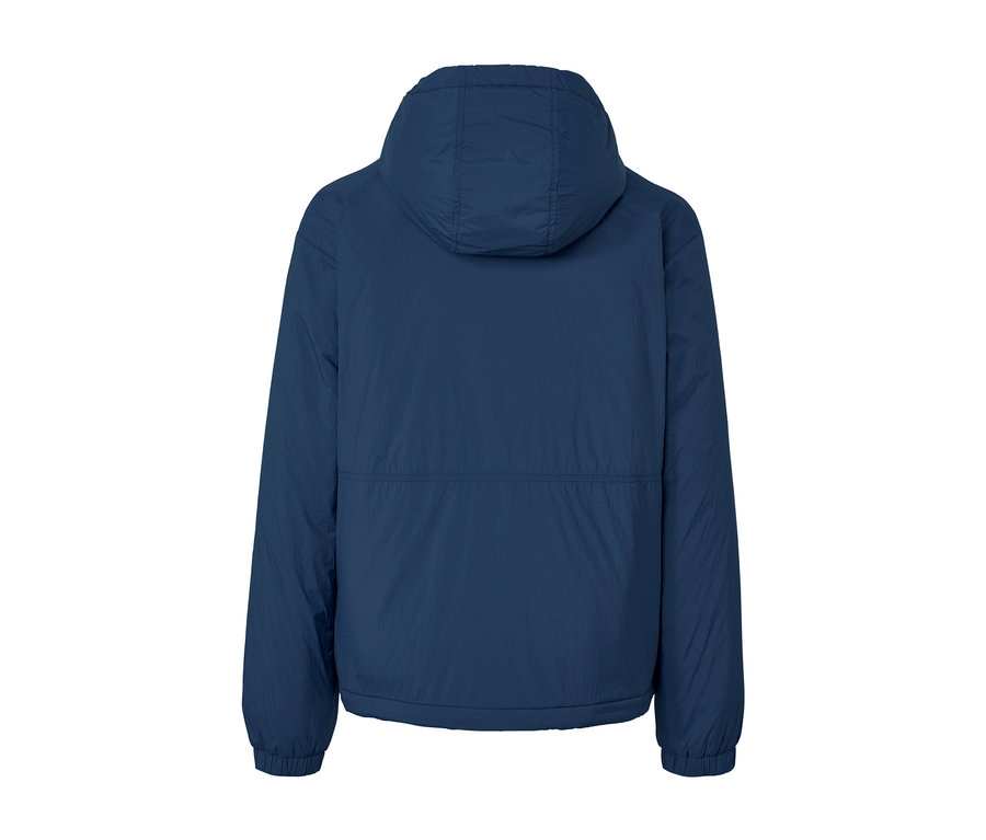 Veste à capuche bleu foncé vue de dos.