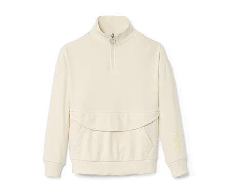 Pull camionneur enfant crème.