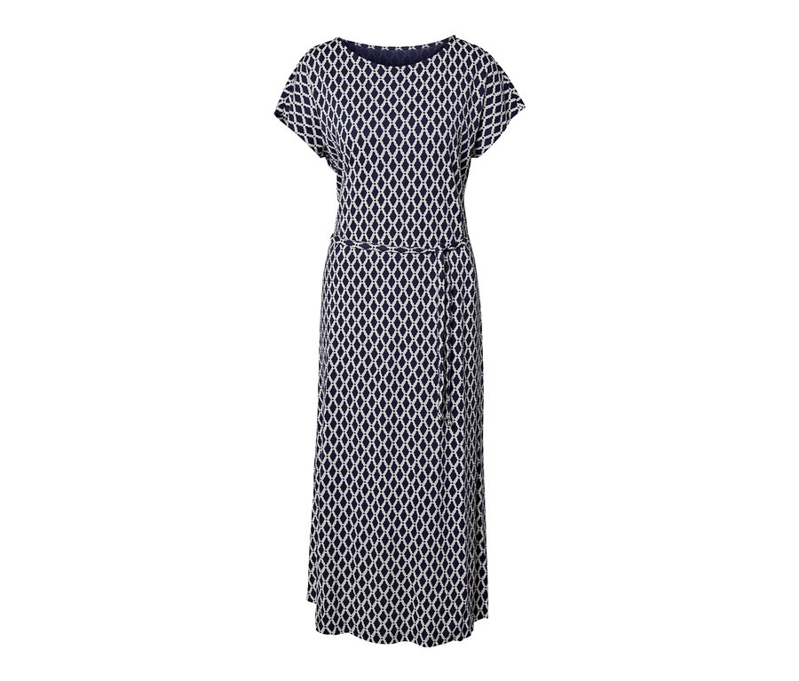 Robe longue en jersey imprimée.
