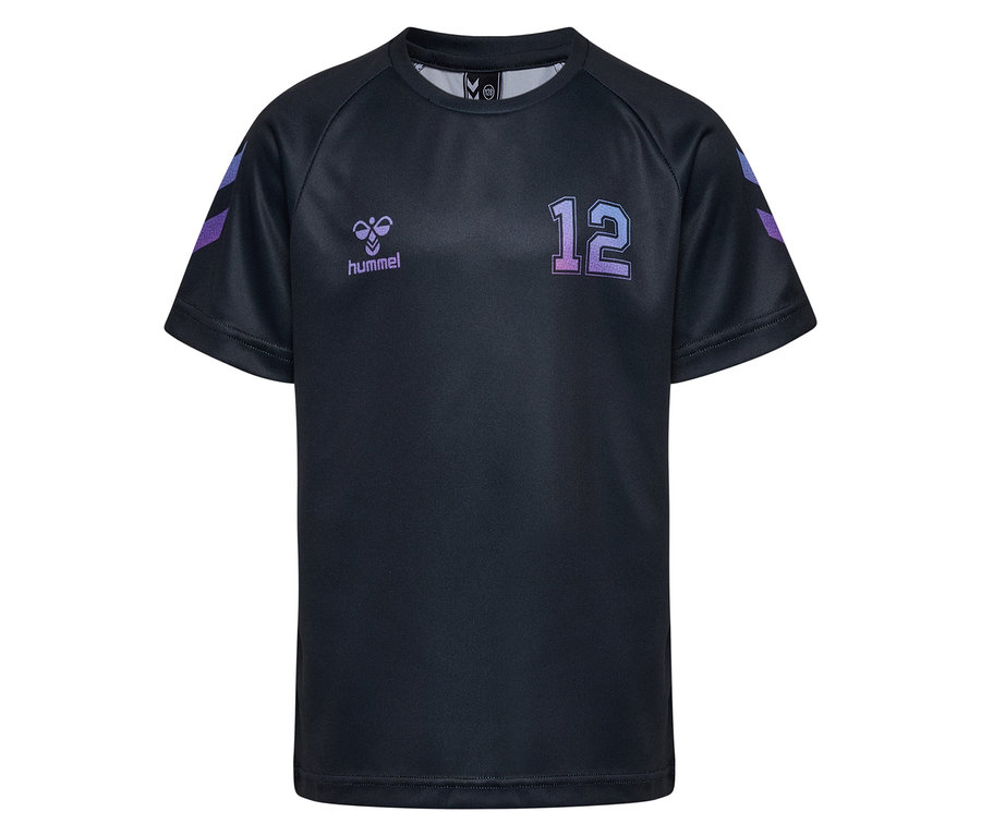 T-shirt S/S shimmer HUMMEL HMLJR noir avec numéro 12.