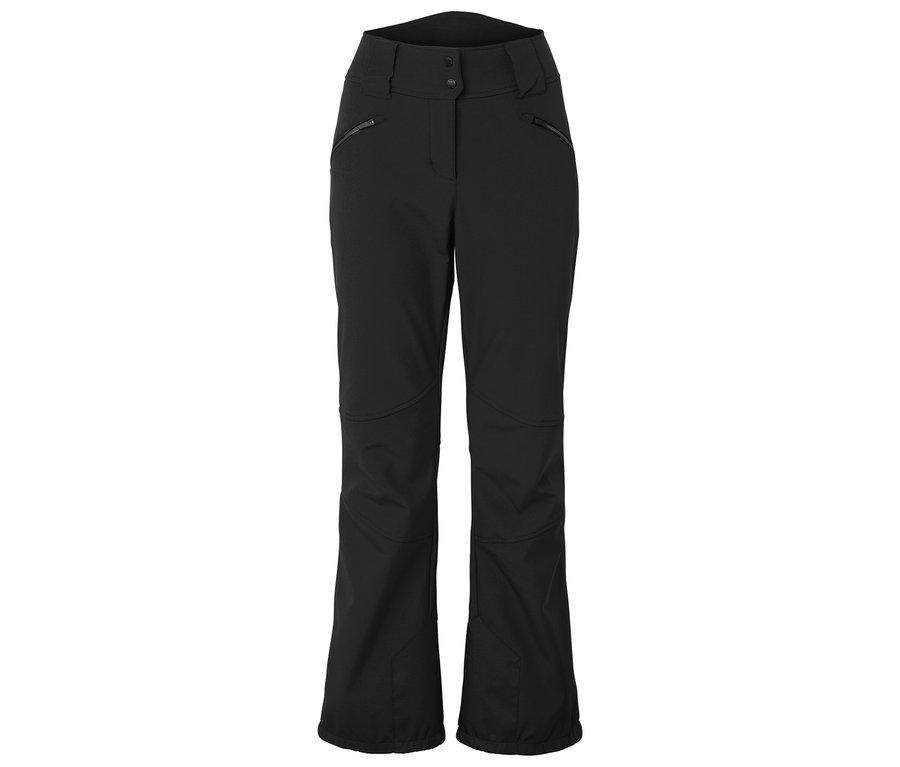 Pantalon de ski noir avec poches zippées.