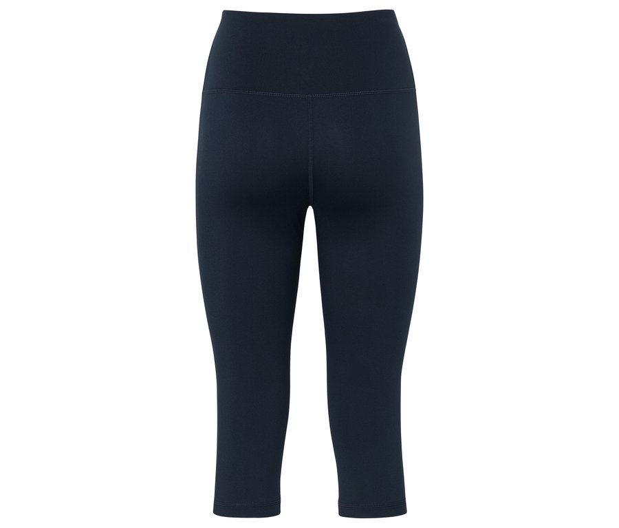 Legging de sport bleu marine à taille haute.