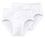 Deux slips de sport SCHIESSER blancs.