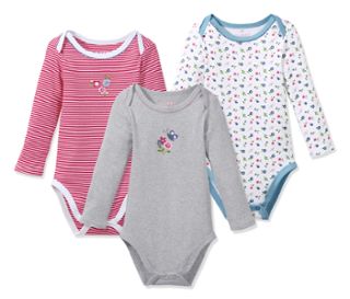 Motif blanc à fleurs, gris chiné avec motif à fleurs et rouge-blanc à rayures avec motif à fleurs