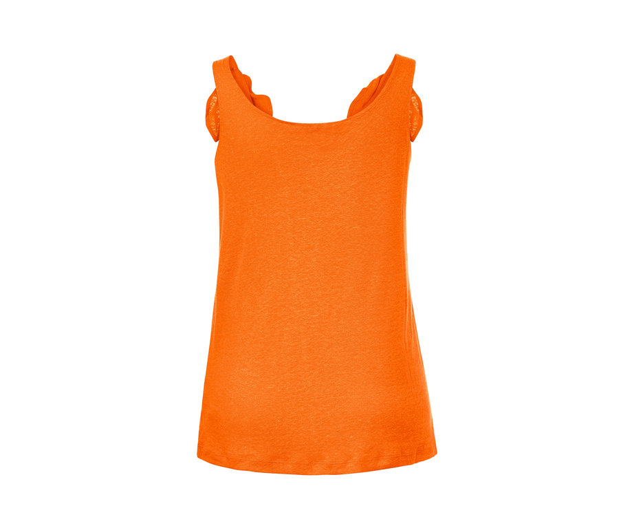 Top noué orange.