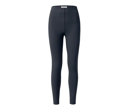 Legging en jersey lourd bleu foncé.
