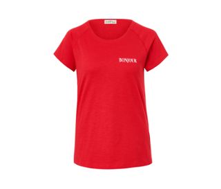 Rouge avec inscription imprimée en blanc