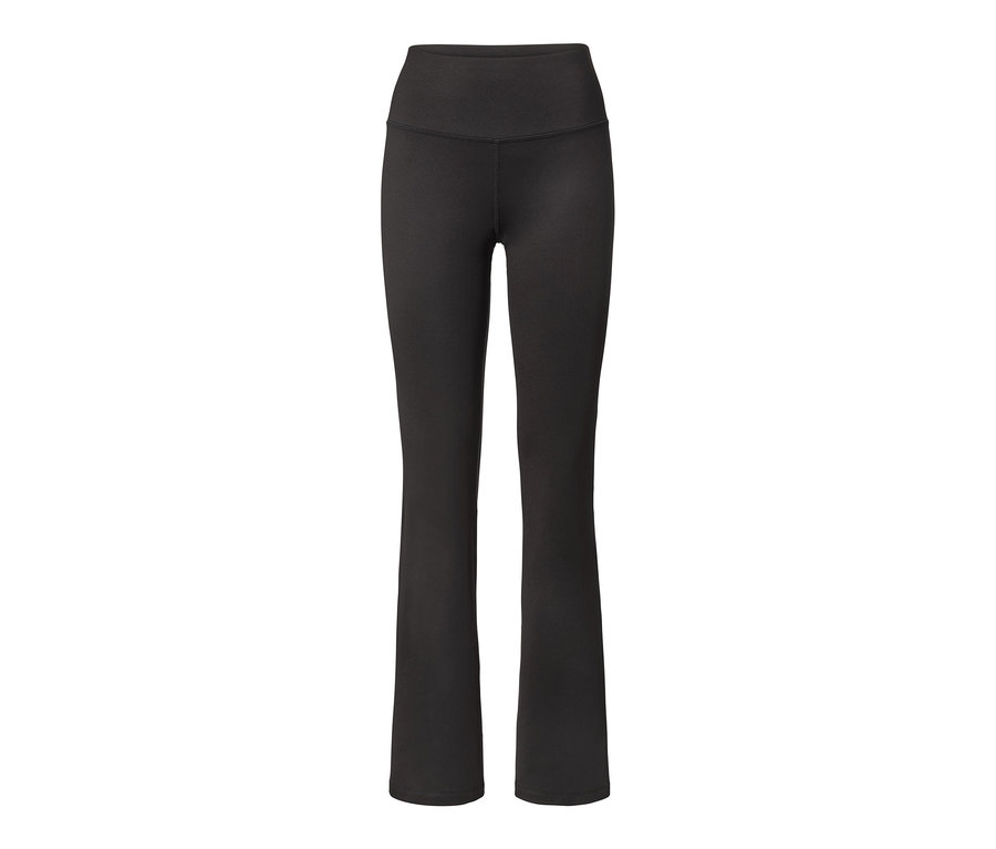 Un pantalon de sport modelant noir, extra-long.